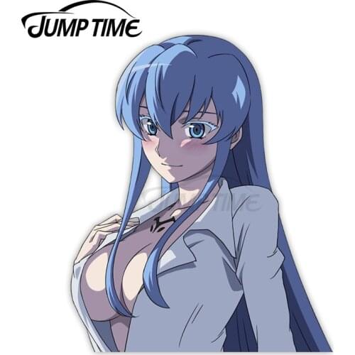 Jump Time Akame Ga Kill! Esdese 10.8 Anime Sexy Girl Vinyl Decal Window Car stickers