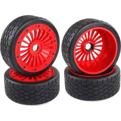 High-strength high-wear resistance colorful nylon road wheel assembly for 1/5 MCD FORUN F5 160*65MM