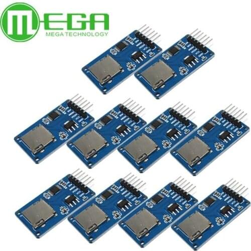 10pcs/lot Micro SD card mini TF card reader module SPI interfaces with level converter chip for arduino