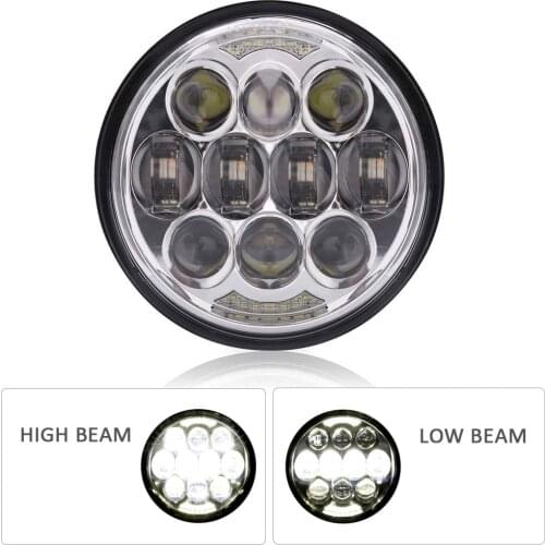 5-3/4 5.75 LED Headlight for Motorcycle Sportster 883 Iron Dyna Street Bob Nightster Night Rod Driving Light