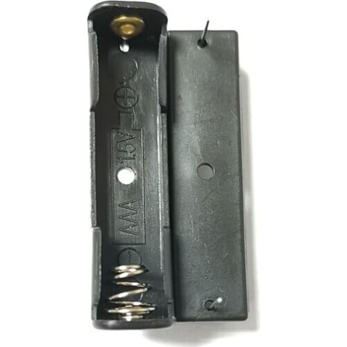 5Pcs/lot Plastic 1.5V single AAA battery cell holder box case with pc pins for 1 x AAA Batteries