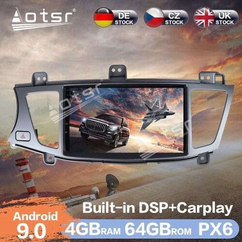 Aotsr Android 9.0 4+64G Car Radio Player GPS Navigation DSP For Kia K7 2007- 2014 Car Auto Stereo Video HD Car Multimedia Player