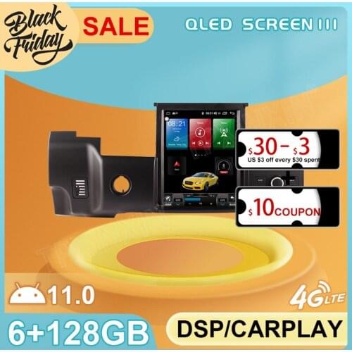 Android 11 Tesla Style for Land Rover Range Rover Sport 2010 GPS Car Navigation Multimedia Stereo Player Radio Carplay 2 DIN
