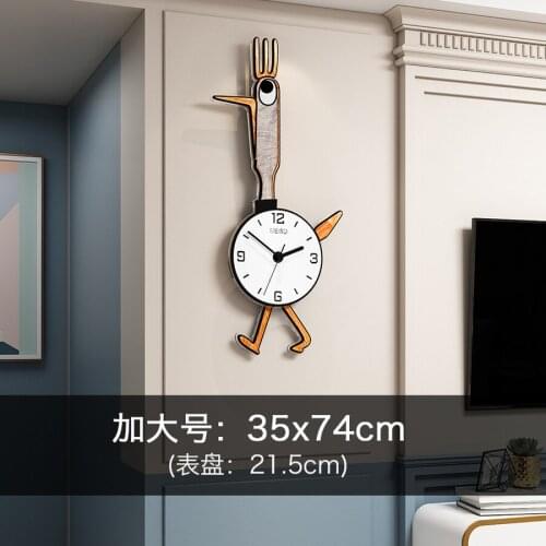 Large Cartoon Wall Kid Clocks Cute Living Room Personality Watches Creative Fashion Hanging Wall Clocks Simple Home Decoration