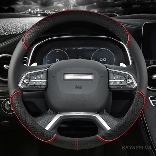 Car Steering Wheel Cover 38CM For Great Wall Haval Hover H1 H4 F7X H6 H7 H9 F5 F7 H2S Coupe 2017 2018 2019 2020 Auto Accessories