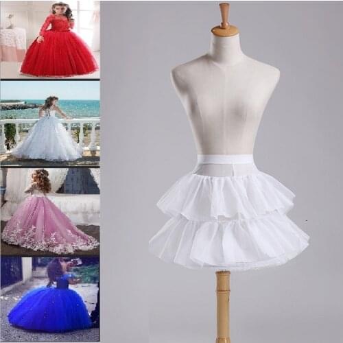 Kids Child Short Petticoat For Flower Girl Hoop Skirt Petticoat Wedding Accessories Lolita Underskirt Crinoline Vestido De Novia