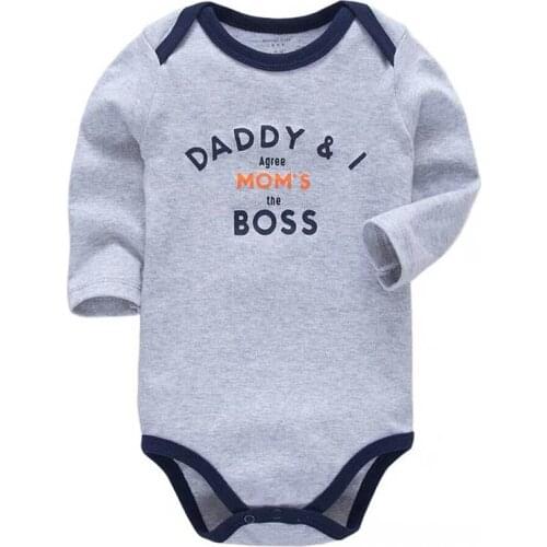 Baby Boys Bodysuit Newborn Babies Girls Body 3 6 9 12 18 24 Months Infant Long Sleeve Bodysuits