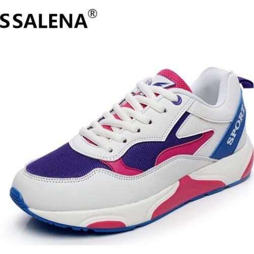 Womens Sport Breathable Running Shoes Spring Autumn Girls Patchwork Comfortable Casual Sneaker Outdoor Lightweight Shoes AA50317