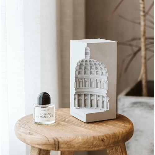 Ancient Romes Architecture Pantheon Dome Bookends Luxurious Bare Concrete Home Decoration Accessories Gifts