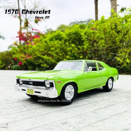 Maisto 1:24 1970 Chevrolet Nova SS casting alloy car model handicraft decoration collection toy tool gift die-casting