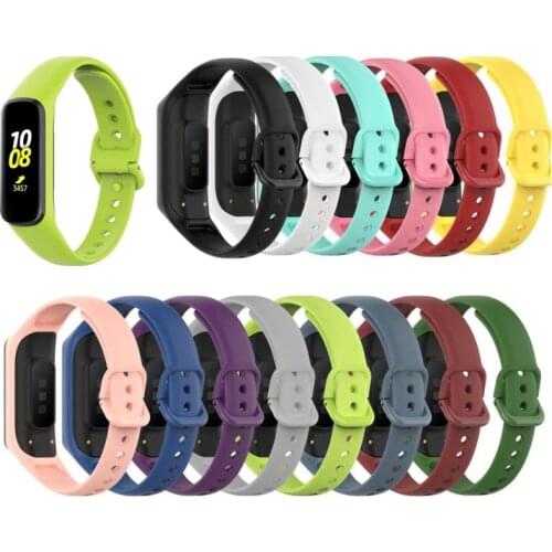 Soft Silicone Strap For Samsung Galaxy Fit 2 SM-R220 Sports Smart Bracelet Replacement For Samsung Galaxy SM-R220 wrist Band