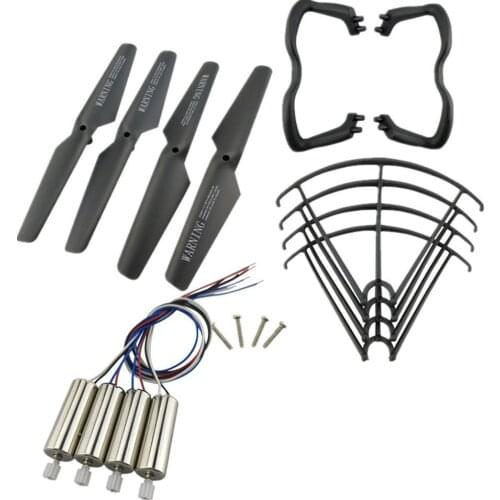 Upgraded CW/ CCW Motor Main Blade Propellers Propeller Protectors Blades Frame Landing Skids for Syma X5 X5C X5C-1 RC Quadcopter