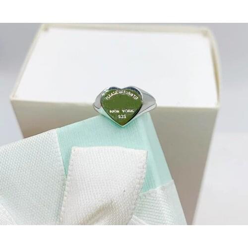 1:1 Original 925 Sterling Silver Love High Quality Exclusive Sale Ring With Logo For Girlfriend Romantic Jewelry Gift