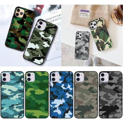 ZOROXU Hot Popular Fashion Army Green Camouflage Phone Case For IPhone 12 Mini 11 Pro XS Max X XR 7 8 Plus Soft TPU Back Cover