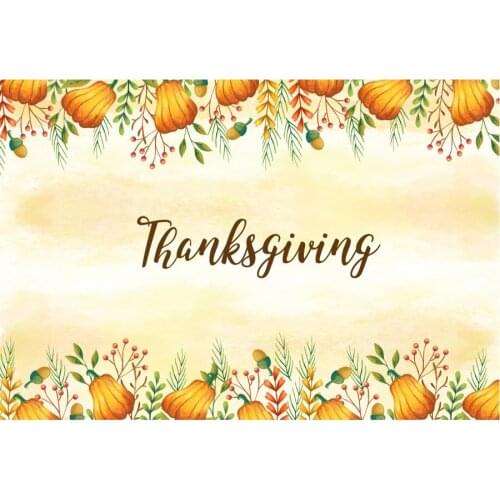 Holiday Backdrop Happy Thanksgiving Day Photography Background Baby Shower Celebration Photo Booth Studio Decor