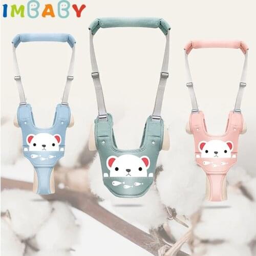 IMBABY Adjustable Baby Walker Belt For Infant Learning To Walk Safety Anti-Fall Dual Purpose Baby Traction Rope With Vest Gift