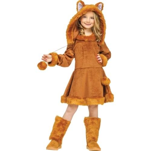 Snailify Halloween Costume For Kids Girls Fox Costume Sweet Animal For Purim Carnival