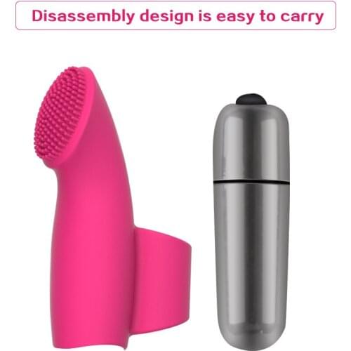 Finger Sleeve Vibrator G Spot Massage Clit Stimulate Female Masturbator Sex Toys for Women Lesbian Orgasm Adult