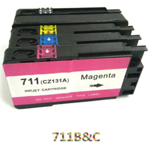 Vilaxh compatible For HP 711 Ink Cartridges For HP DesignJet T520 T120 printer for hp 711 xl 711xl Designjet T520 T120 printer