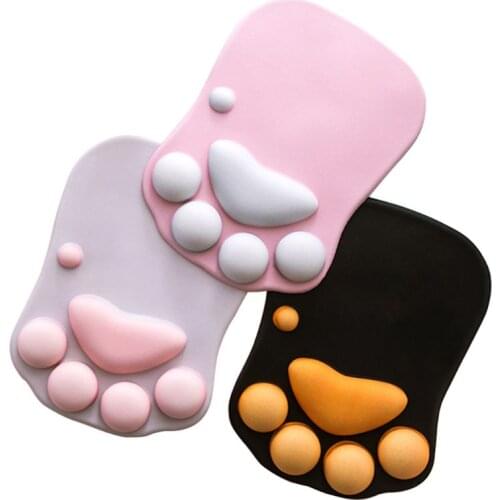 Cute Cat Paw Mouse Pad Nonslip Silicone Mice Mat PC Computer Wrist Rest Support