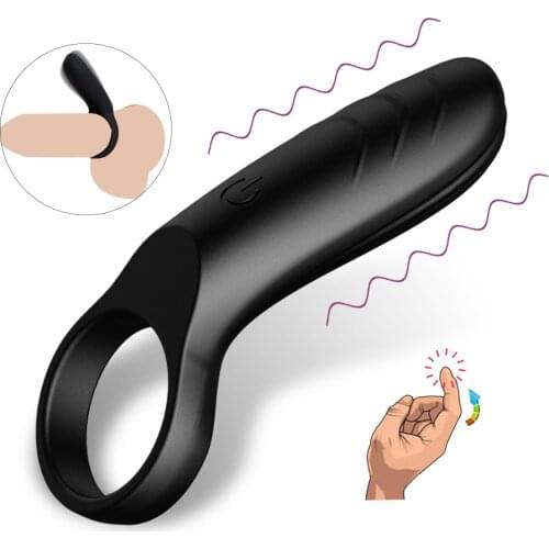 YAFEI 10 Speeds Clitoris Stimulation Massager Vibrator Sex Toy for Men Couple Penis Delay Ejaculation Ring Cock Vibrating Rings