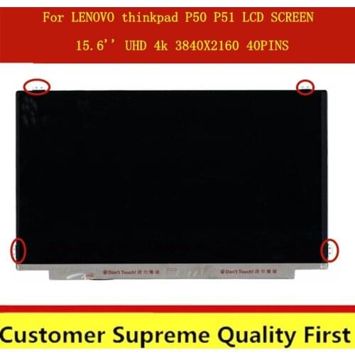 15.6'' UHD 4k led 3840X2160 LCD display Screen B156ZAN02.1 LQ156D1JW05 For LENOVO thinkpad P50 P51 non-touch FRU 00NY650 00NY498