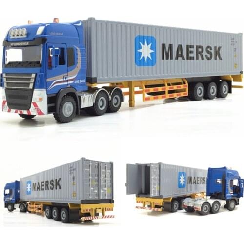 1:55 Diecast Metal Model Toy Tractor Container Truck For Collection Toys For Children Gifts Boy Toy