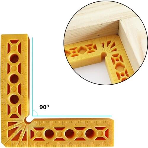 100mm Woodworking Square Corner Clamping Ruler Plastic Right Angle 90 Degrees L-Shaped Auxiliary Fixture Positioner