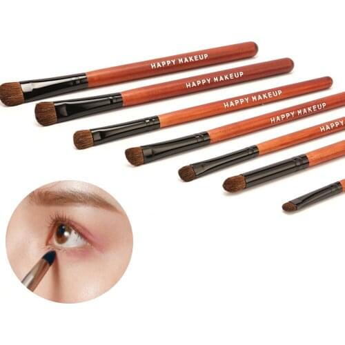 7pcs/set Makeup Brushes Portable Soft Eyeshadow Brush Set Easy to Makeup No Blooming Brush Women Travel Beauty Cosmetic Tool Pen