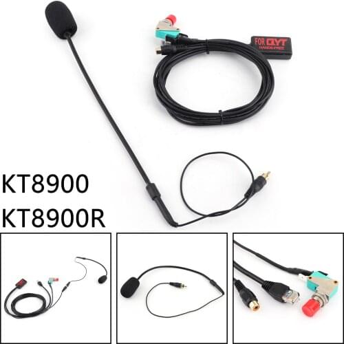 Artudatech 1PC Car Radio Finger Big PTT Handsfree Microphone for QYT KT8900 KT8900R KT 8900 8900R
