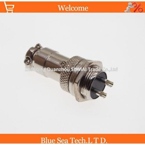 Free Shipping 5pair=10pcs 2 Pin 16mm Male & Female Wire Panel Connector kit GX16 Socket+Plug for aviation,computer ect