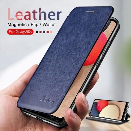 Leather Flip Case For Samsung A02s Cover stand Book phone shell For Samsung Galaxy A02s a 02s 02 s Magnetic Card wallet Coque