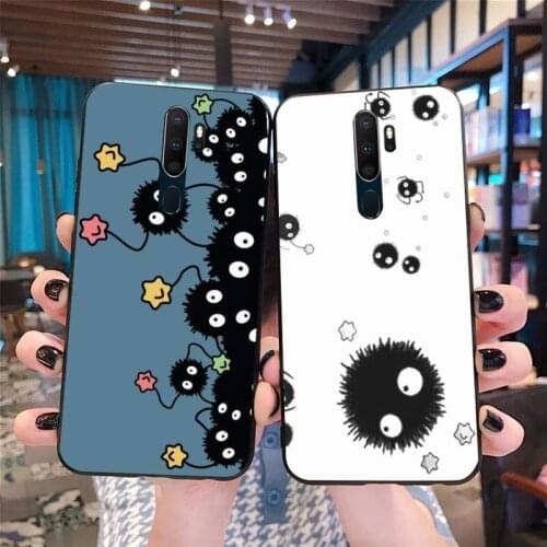 CUTEWANAN Studio Ghibli Spirited Away Soot Totoro Phone Case For Oppo A5 A9 2020 Reno2 z Renoace 3pro Realme5Pro