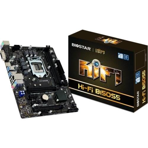 For BIOSTAR HI-FI-B150S5 Original NEW B150 Motherboard LGA 1151 support G4560 SATA3 32G USB3.0 Micro ATX