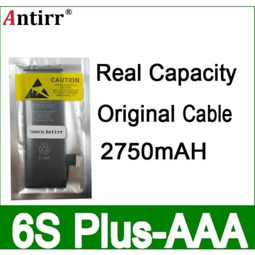 10pcs/lot Real Capacity China Protection board 2750mAh 3.7V Battery for iPhone 6S PLUS zero cycle replacement repair parts AAA