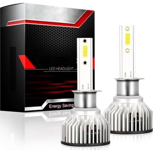 PAMPSEE F2 Mini 6000K H4 H7 H11 Car LED Headlight Kit 80W 12000LM/Set H1 H3 H8 9005 HB3 9006 HB4 6500K Bulbs Car Accessories