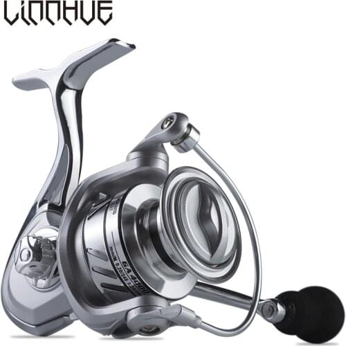 LINNHUE 2021 New Fishing Reel GA1000-7000 Screw-in Handle All Metal Body Spool Reel Fishing Coil Spinning Reel Fishing De Pesca