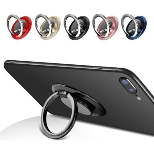 Metal Phone Holder Magnetic Car Bracket Socket Telephone Ring On The Phone Stand For Phones Universal OPPO Huawei Samsung Iphone