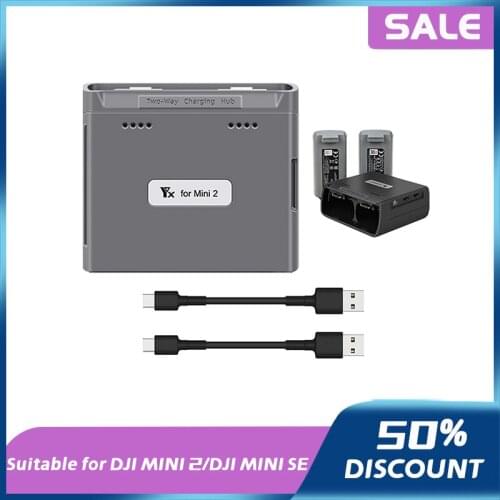 New For DJI Mini SE Drone Battery Charger Two-way Charging Butler DJI Mavic Mini 2 Charging Hub USB Power Bank Accessories