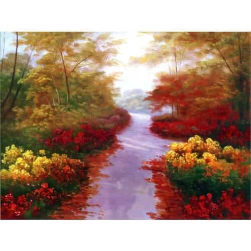 NEW Counted Cross Stitch Kits Needlework Embroidery - 14 ct Aida DMC Color DIY Arts Home Decor -Flowers Different
