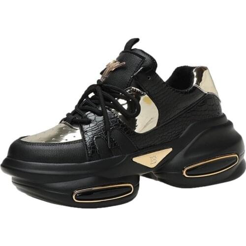 Platform Shoes Women Round Toe High Heel Travel Shoes Woman 2021 New Fashion Thick Bottom Sneakers Female Casual Girls Sneaker