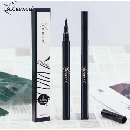 1Pc New Self-Adhesive Eyeliner Fast Drying Easy Wear Long-lasting Liquid Eyeliner Waterproof Sweat-proof For Magnets Eyelashes