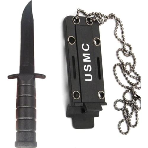 Mini Opener Blade Necklace Outdoor Hunt Survive Hike Portable Fruit Knife Camp Defense Box Pocket Self Letter Package Open