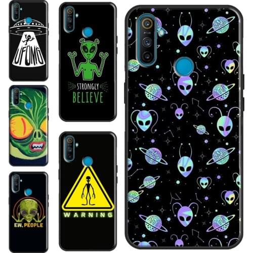 Alien Martian UFO For Realme 8 Pro 6 7 Q3 Pro GT Neo C15 C3 C21 C11 Phone Case For OnePlus 9 Pro 8 7T 8T 9R