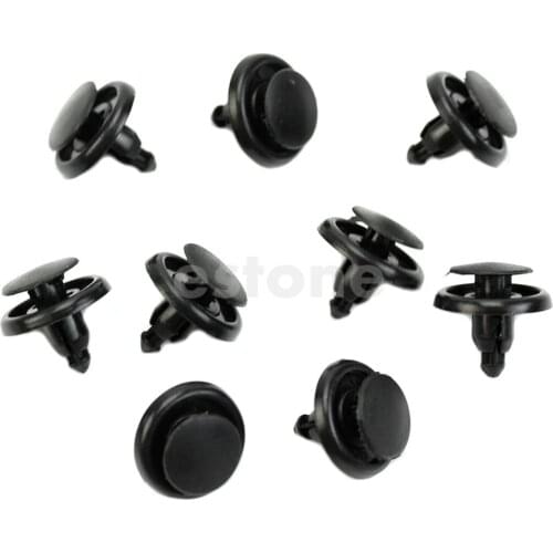 QILEJVS 10Pcs 7mm Bumper Fender Clips Retainer For Toyota Plastic Rivets Clips Auto Car Fender Interior Panel
