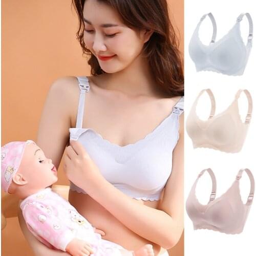 Maternity Nursing Bra Pregnant Breast Feeding Bra Wireless Soutien Gorge Allaitement Underwear Clothes Brassiere Sexy Intimates