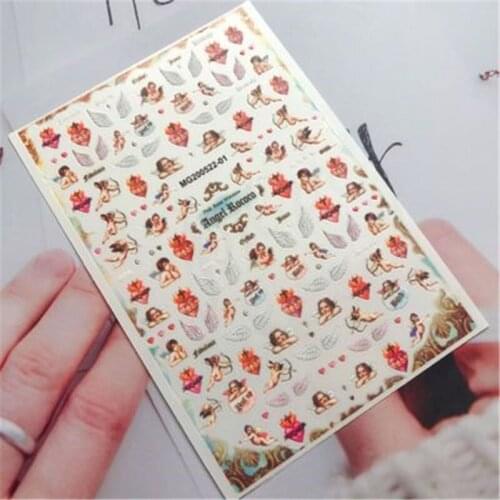 Angel Nail Stickers Angels Wings Nail Decals Light Traceless Nail Art Nail Decor