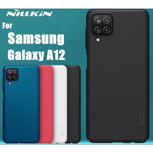 Super Frosted Shield For Samsung Galaxy A12 Case Nillkin PC Hard Back Cover Case for Galaxy A12 Case