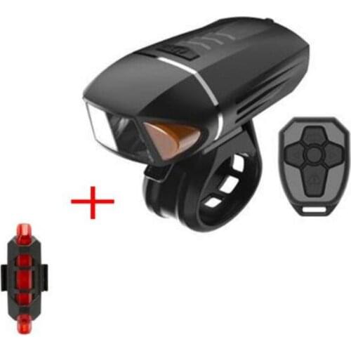 350 Lumen Bicycle Flashlight Anti-theft Bike Front Light Turn Signal USB Rechargeable LED Lamp Cycle Horn MTB Headlight 1800 mA