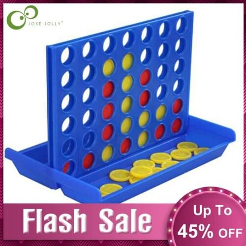 1Set Connect Four In A Line Board Classical Game Funny Family Parties Entertainment Gifts Educational Math Fun Toy Mini Size GYH